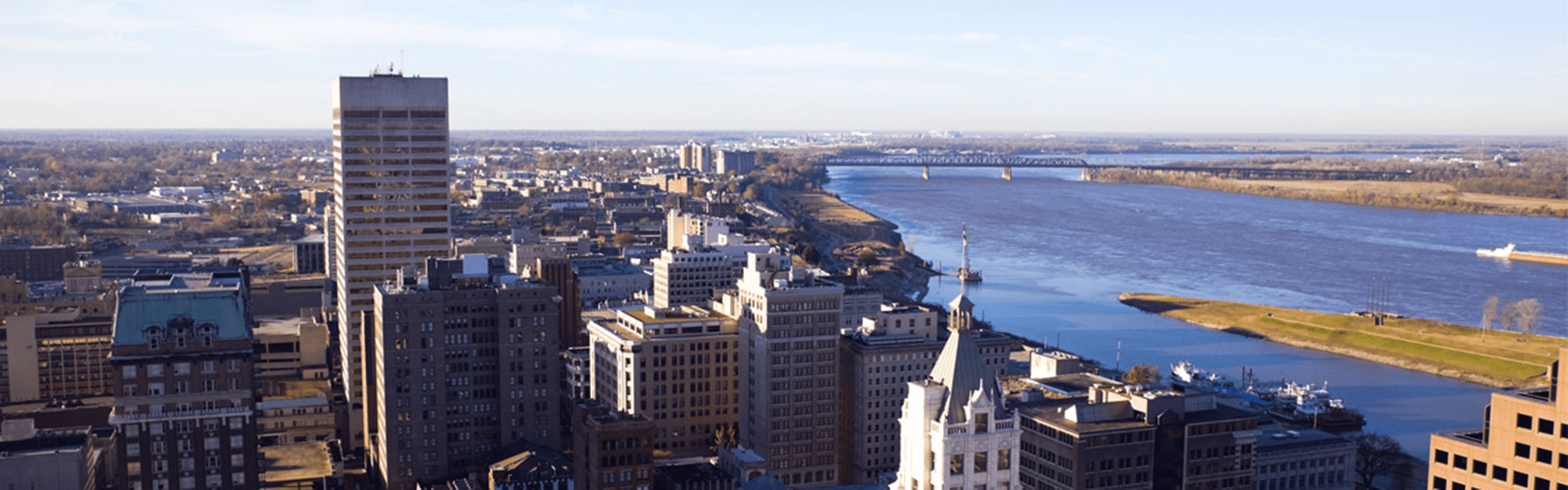 Downtown Memphis landscape