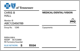 Sample ID Card with RX Formulary Essential Pharmacy Coverage 
