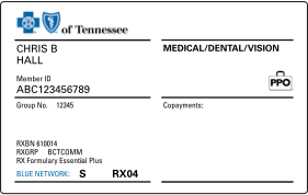 Sample ID Card with RX Formulary Essential Plus Pharmacy Coverage 