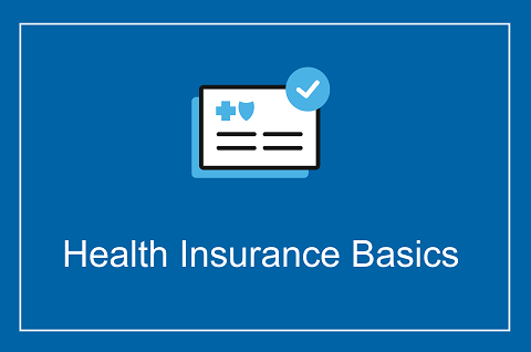 First slide of video with title Health Insurance Basics on screen