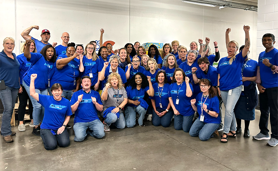 BlueCross volunteers group photo