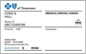 Sample ID Card with RX Formulary Essential Plus Pharmacy Coverage